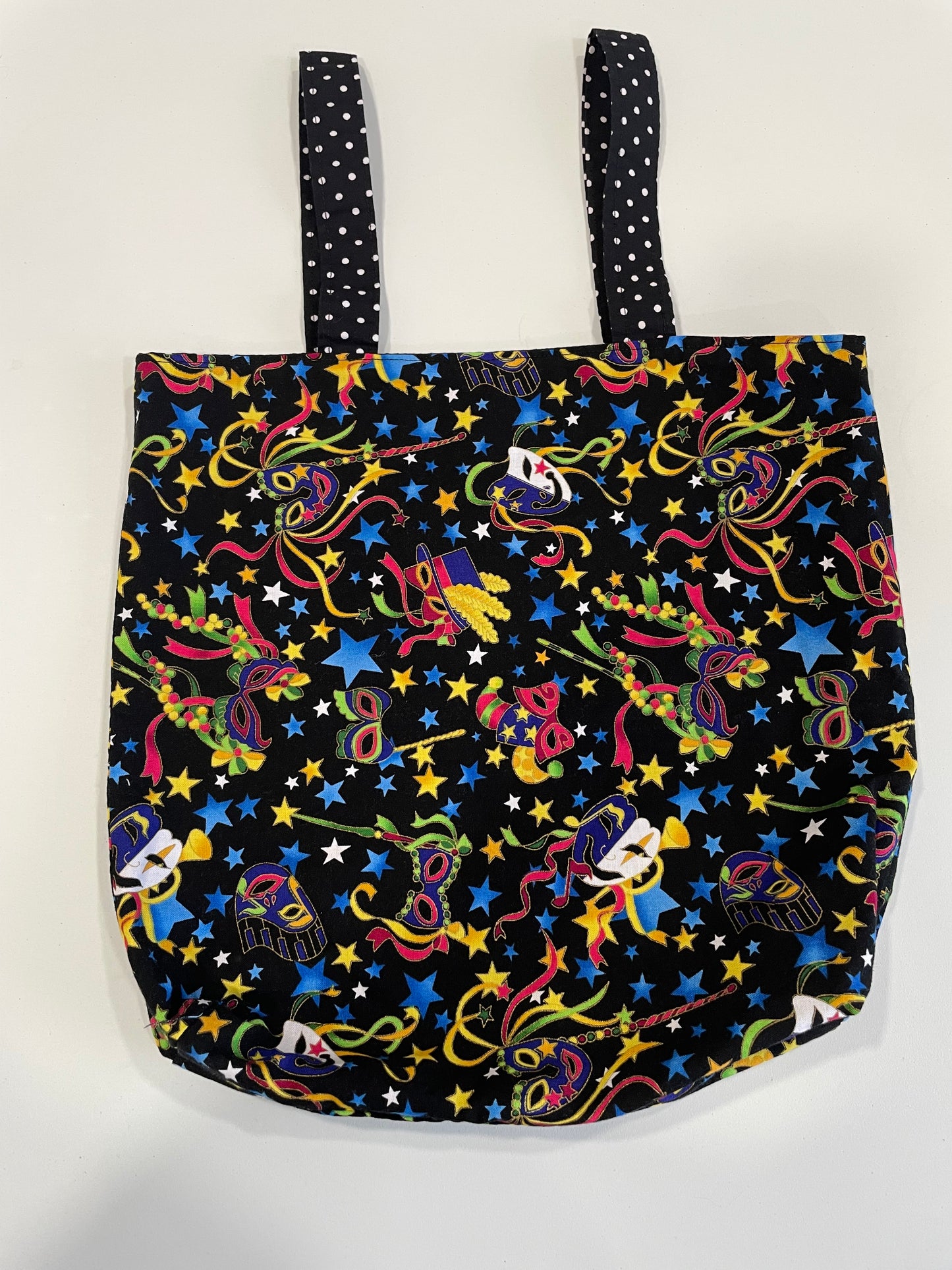 Black fabric lined tote