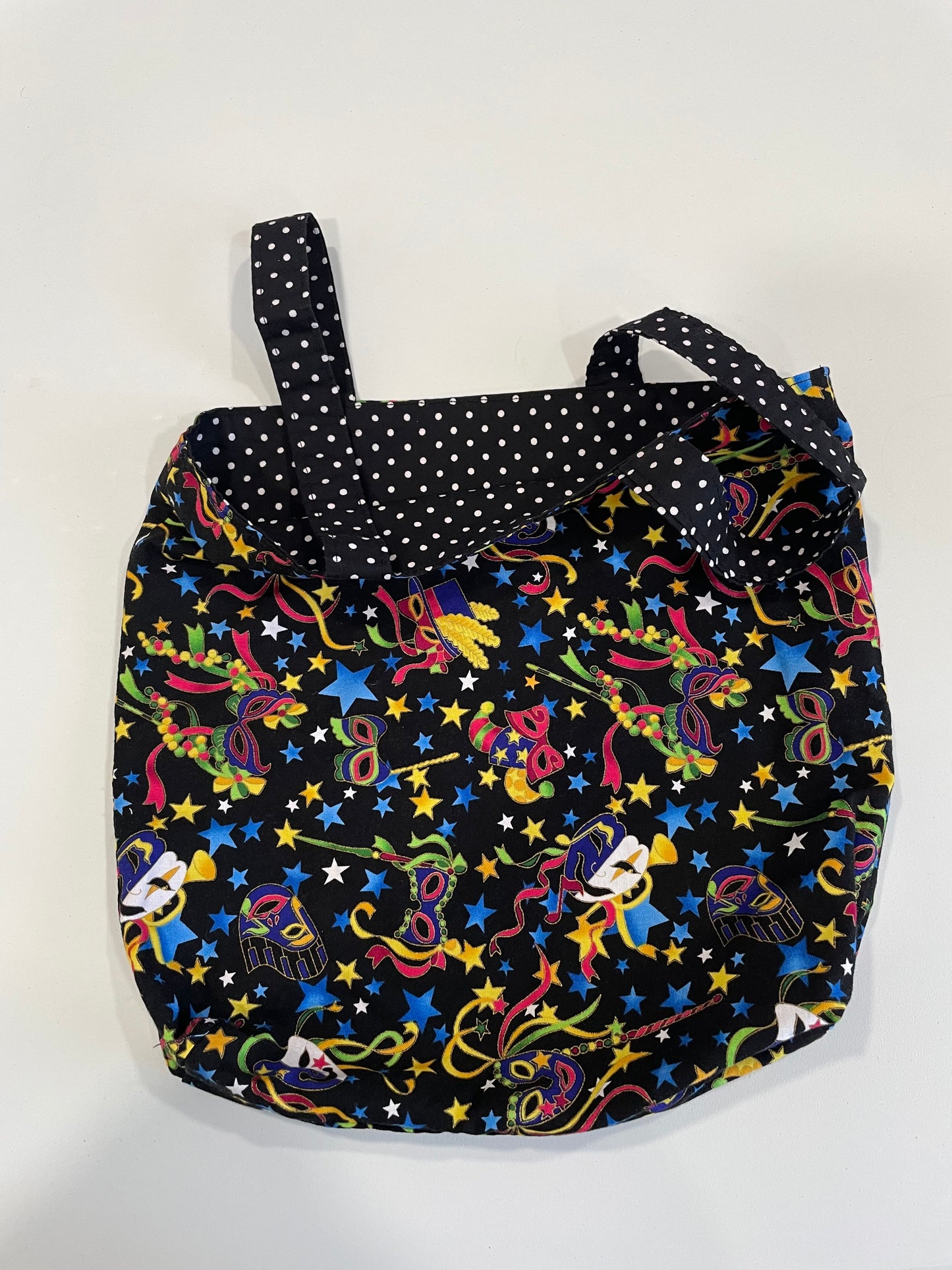 Black fabric lined tote