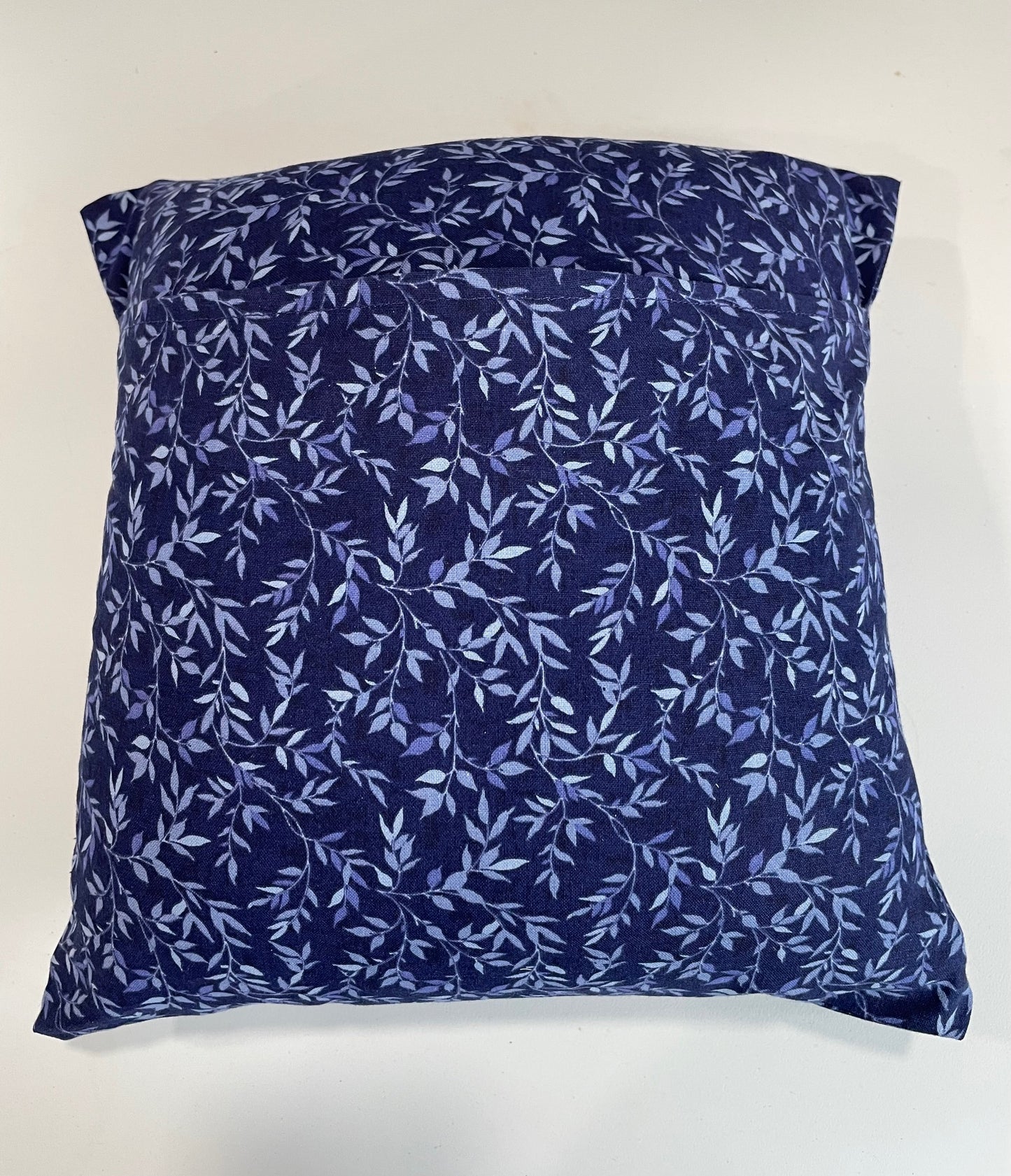 Decorative navy blue pillow
