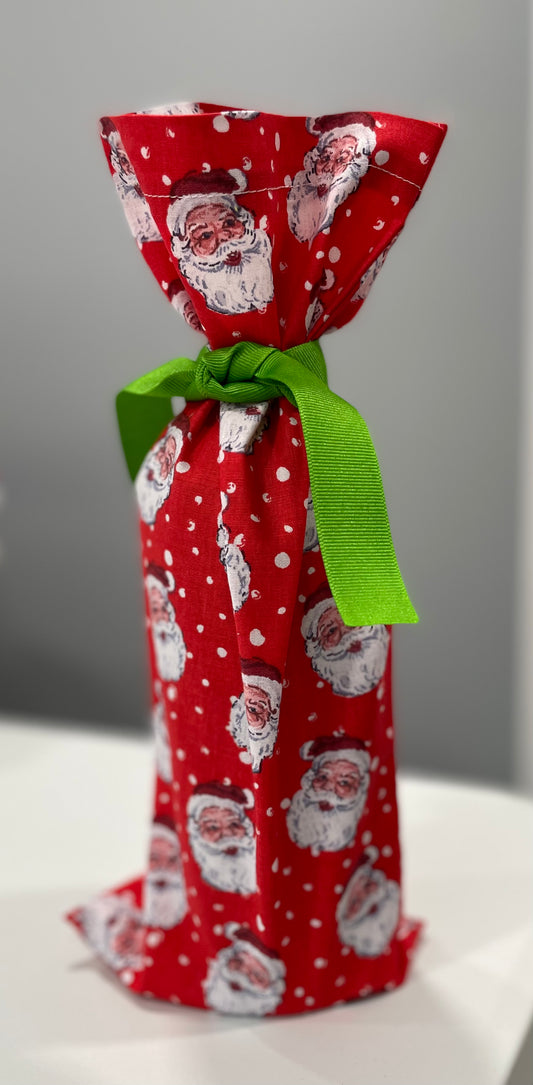 Wine Bottle Fabric Gift Bag